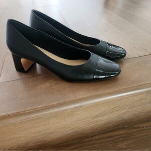 Elegant Black Women's Block Heel Shoes